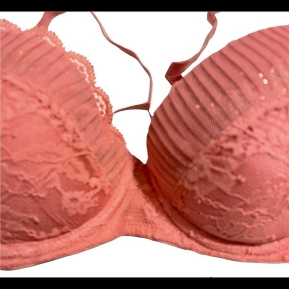 VICTORIAS SECRET Dream Angels Lined Demi Lace Underwire Bra - Picture 4 of 5